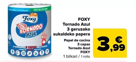 Foxy -  Tornado Azul 3 Geruzako Sukaldeko Papera