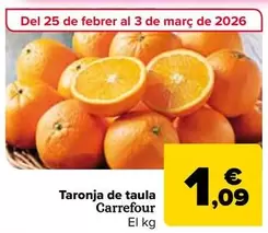 carrefour - Taronja De Taula