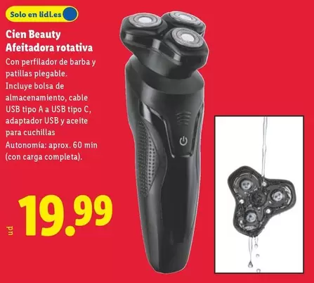 Cien Beauty - Afeitadora Rotativa