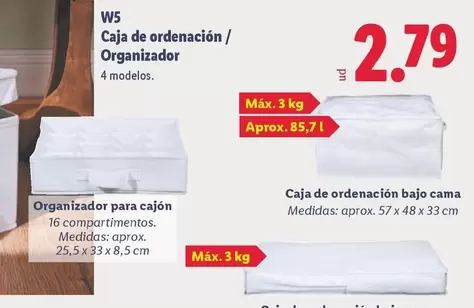W5 - Caja De Ordenación / Organizador 