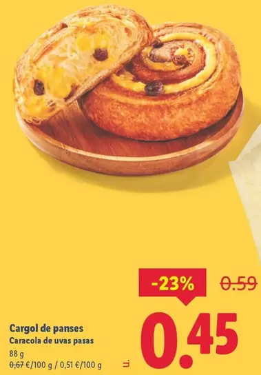 Caracola De Uvas Pasas