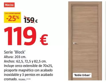 Serie 'Block' Roble Urban 