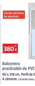 Balconera Practicable De PVC 