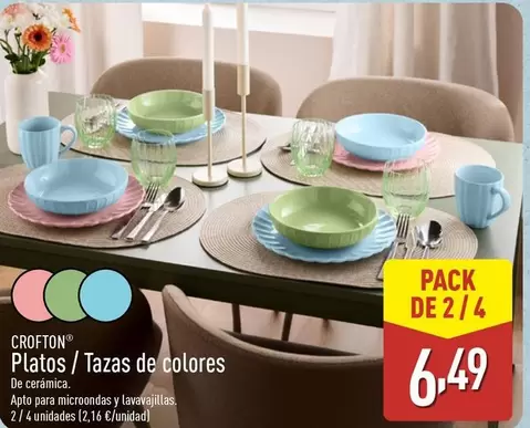 Crofton - Platos / Tazas De Colores 