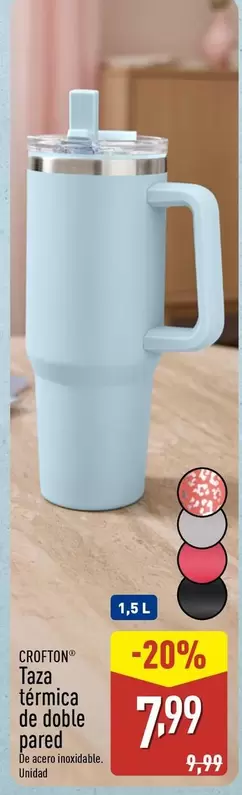 Crofton - Taza Térmica De Doble Pared 