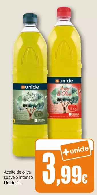 Unide - Aceite De Oliva Suave O Intenso