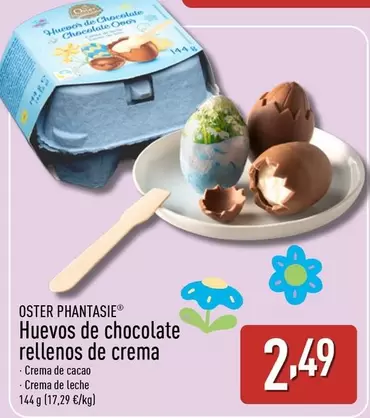 Oster Phantasie - Huevos De Chocolate Rellenos De Crema