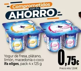 Ifa Eliges - Yogur De Fresa, Platano, Limon, Macedonia O Coco