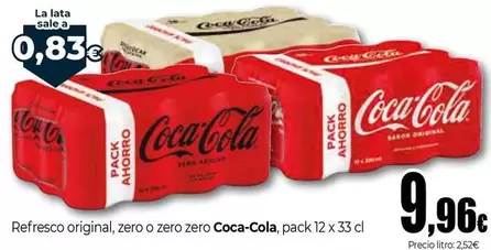 Coca-Cola - Refresco Original, Zero O Zero Zero