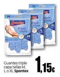Spontex - Guantes Triple Capa Tallas M, L O Xl
