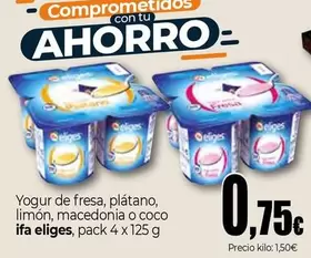 Ifa Eliges - Yogur De Fresa, Plátano, Limón, Macedonia O Coco