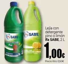 Ifa Sabe - Lejia Con Detergente Pino O Limon