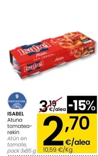 Isabel - Atun En Tomate Pack 3 X 85 G