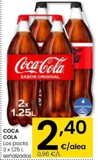 Coca-Cola - Los Packs 2 X 1,25 L Señalizados