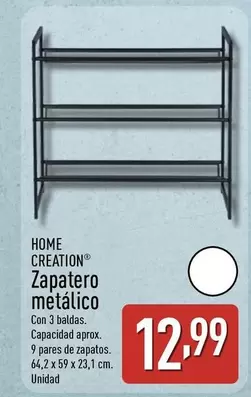 Home Creation - Zapatero Metalico