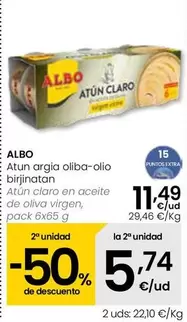 Albo - Atún Claro En Aceite De Oliva Virgen