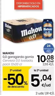 Mahou - Cerveza 0.0 Tostada