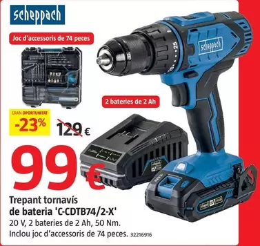 Taladro Atornillador De Batería 'C-CDTB74/2-X'