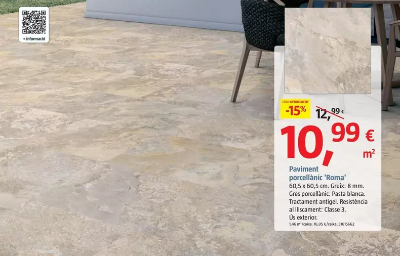 Pavimento Porcelanico 'Roma'