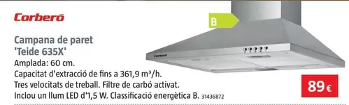 Corberó - Campana De Pared 'Teide 635X'