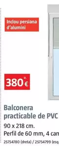 Balconera Practicable De PVC 