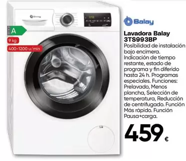 Balay - Lavadora 3TS993BP