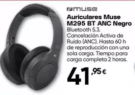 activa - Auriculares Muse M295 Bt ANC Negro