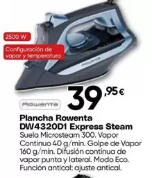 Rowenta - Plancha Dw4320d10 Express Steam