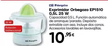 Orbegozo - Exprimidor Ep1510