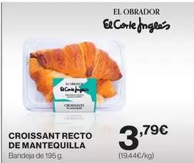 Obrador - Croissant Recto De Mantequilla