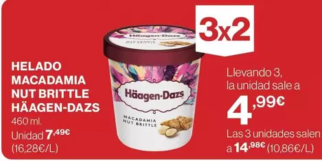 Häagen-Dazs - Helado Macadamia Nut Brittle