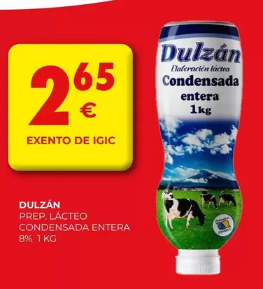 Dulzán - Prep. Lacteo Condensada Entera