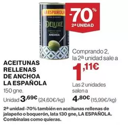 La Española - Aceitunas Rellenas De Anchoa