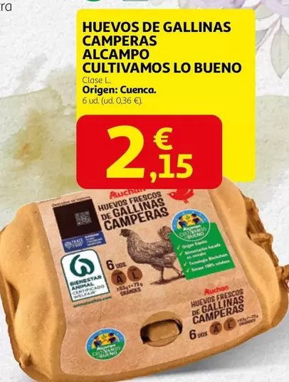 alcampo - Huevos de gallinas camperas