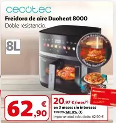 Cecotec - Freidora De Aire Duoheat 8000