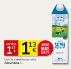 Asturiana - Leche Semidesnatada