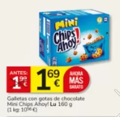 Lu - Galletas Con Gotas De Chocolate Mini Chips Ahoy!