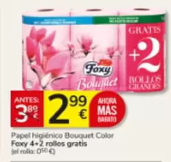 Foxy - Papel Higiénico Bouquet Color