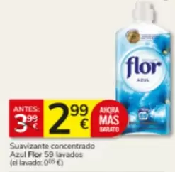 Flor - Suavizante Concentrado Azul