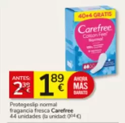 Carefree - Protegeslip Normal Fragrancia Fresca