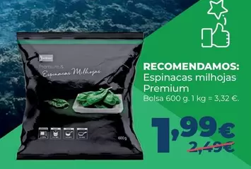 Premium - Recomendamos: Espinacas Milhojas