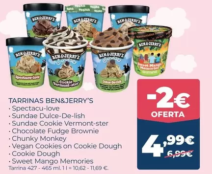 Ben & Jerry's - Tarrinas