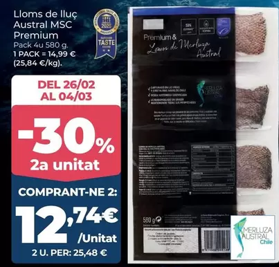 Premium - Lloms de lluç austral MSC