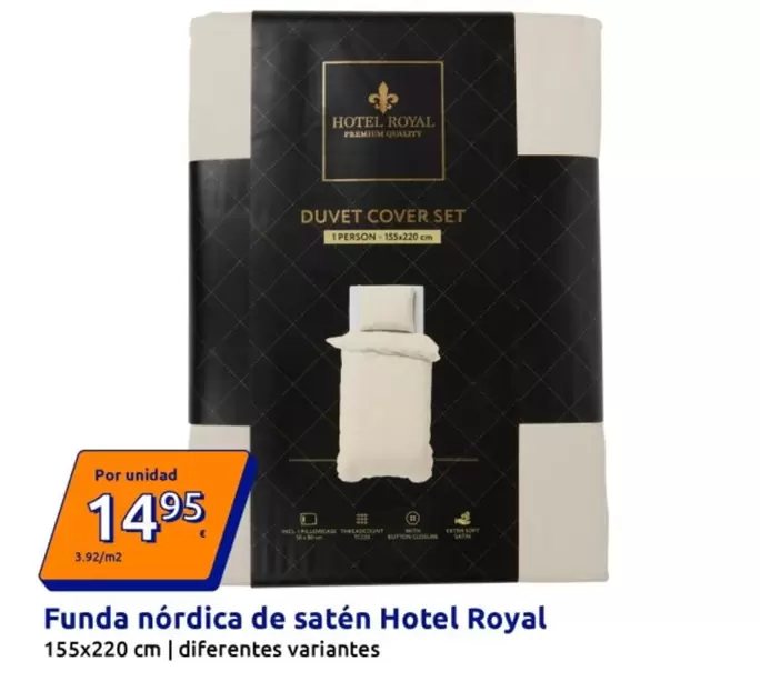 Royal - Funda Nordica De Saten Hotel