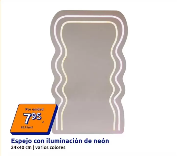 Espejo Con Iluminación De Neon