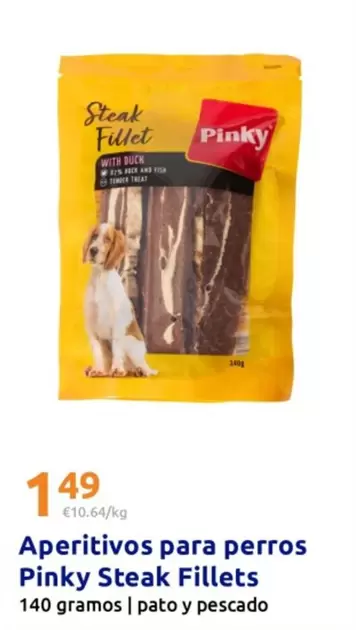 Pinky - Aperitivos Para Perros Steak Fillets