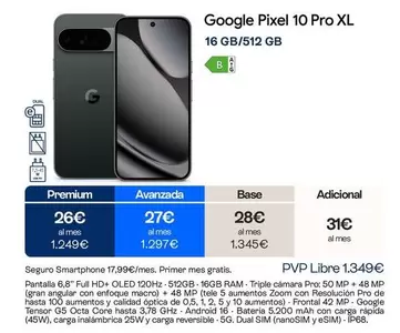 Google - Pixel 16 Pro XL