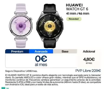 Huawei - Watch GT 6 41 Mm/ 46 Mm