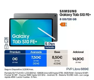 Samsung - Galaxy Tab S10 FE+