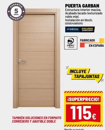 Block - Puerta Garban